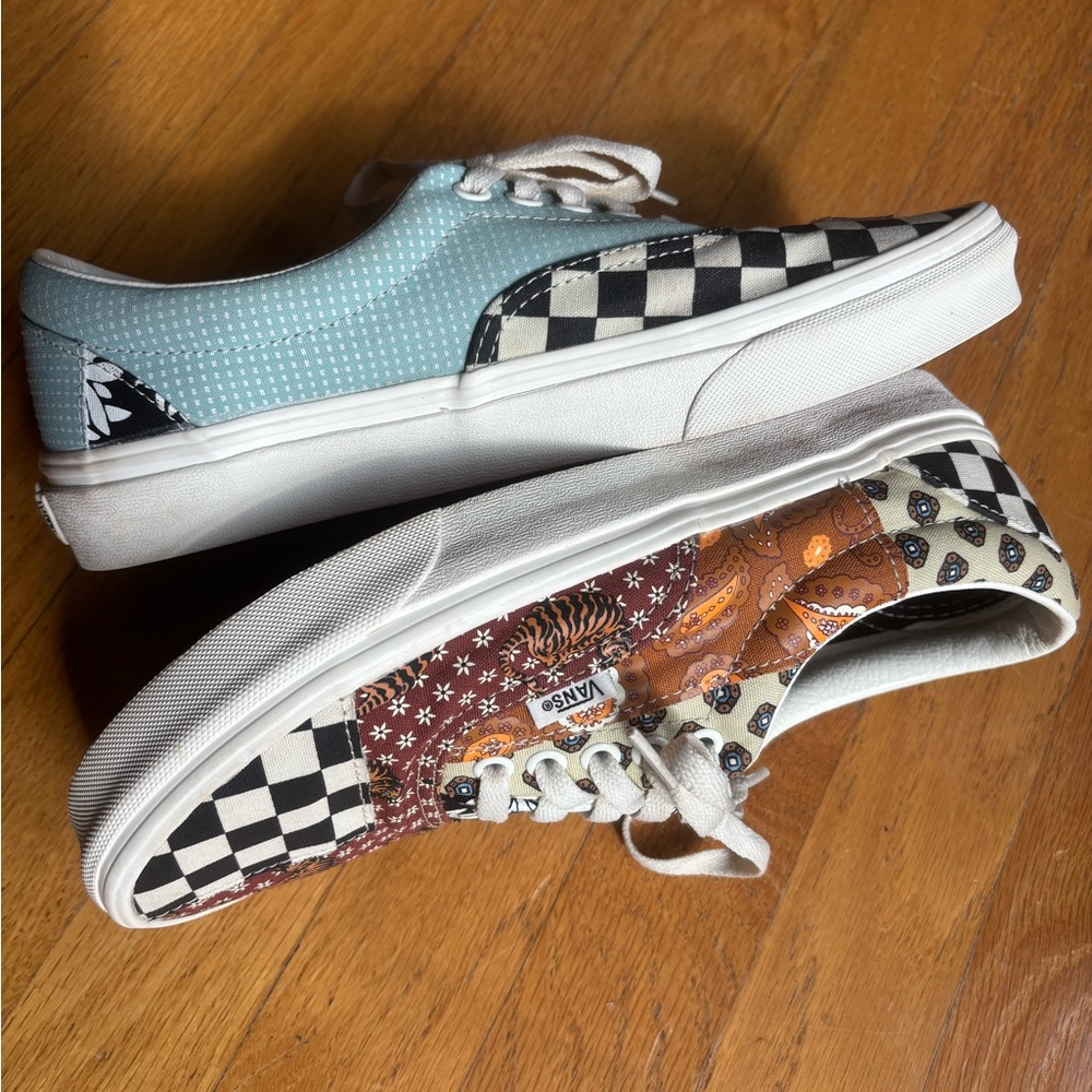 Vans Patchwork Checkerboard Tiger Low-Top Sneaker… - image 4